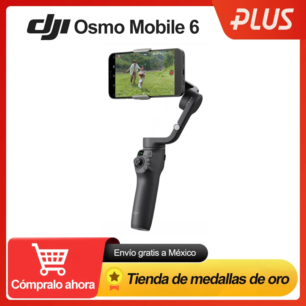 DJI OM 6 Osmo Mobile 6 OM6 3 Axis Handheld Gimbal Stabilizer Cell Phone Tripod Camera Gimbal Stabil Selfie Stick Extension Rod