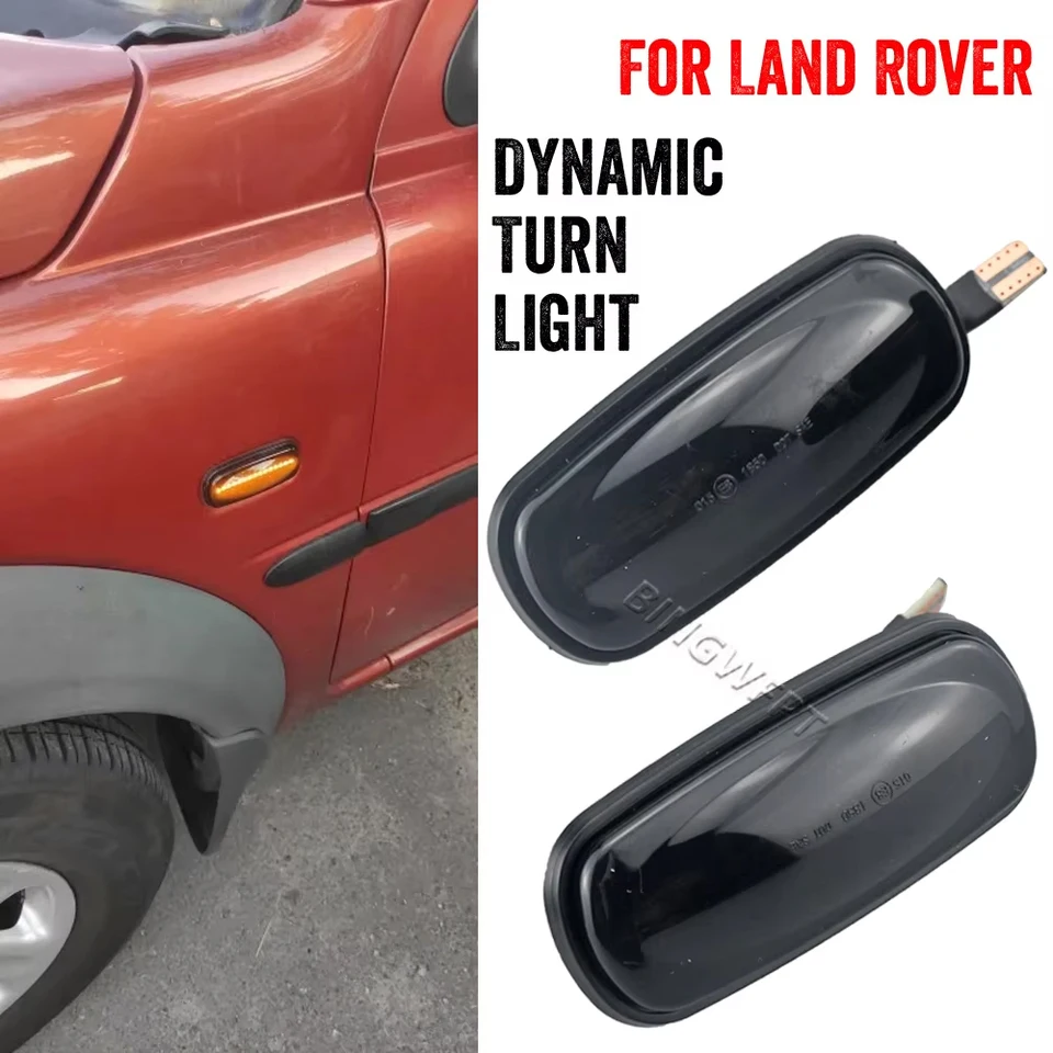 Clignotants LED Dynamiques Séquentiels Pour Land Rover Discovery 2, Defender, Freelander 1 - Paire Gauche/Droite
