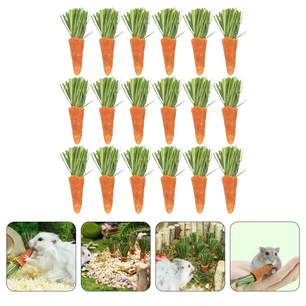 

18Pcs Guinea Pig Hamster Chewing Sticks Teeth Grinding Rods Safe Premium Material Reduce Boredom Pet Supplies Hamster