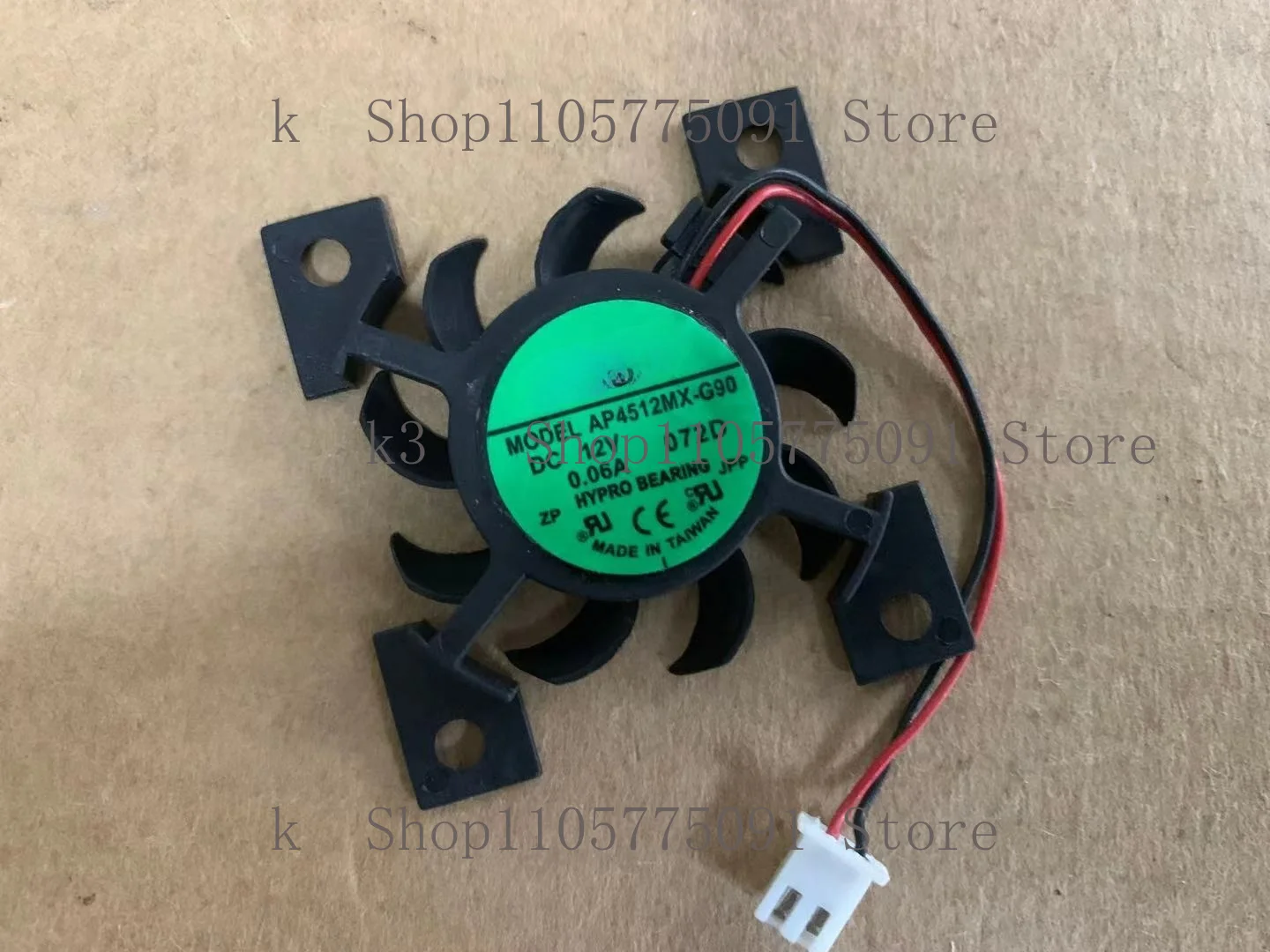 k+_k-For ADDA  AP4512MX-G90 DC12V 0.06A 40mm Ultra-thin Graphics Card Fan 2pin