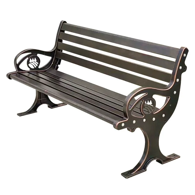 

Уличная скамейка для парков и площадей, из литого алюминия, для отдыха, для отелей и гостевых домов, популярная у блогеров