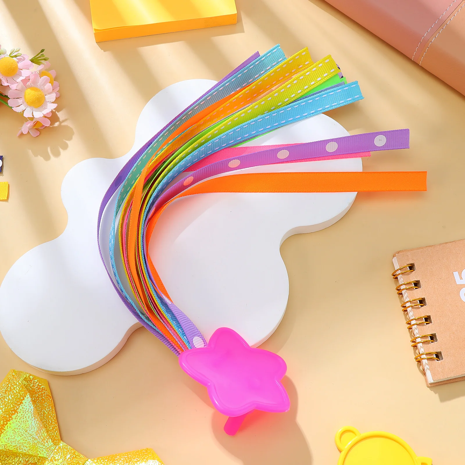 

Colorful Bike Handlebar Streamers For Kids Vibrant Hanging Ribbon Decor Tricycle Scooter Cycling Accessories Handlebar