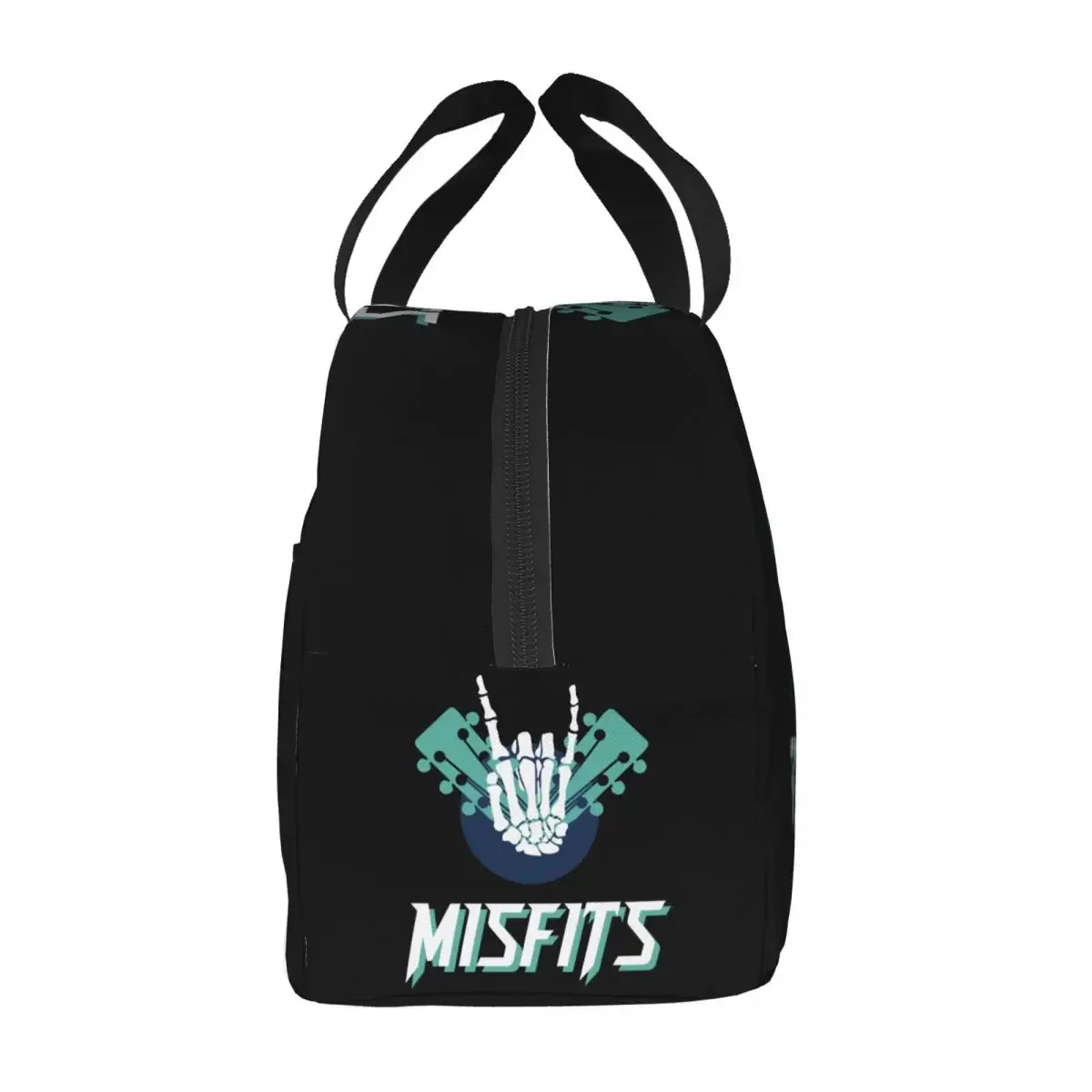 Custom Rock Band Misfits Skull Insulated Lunch Bag for Women Leakproof Heavy  Cooler Thermal Bento Box Beach Camping Travel