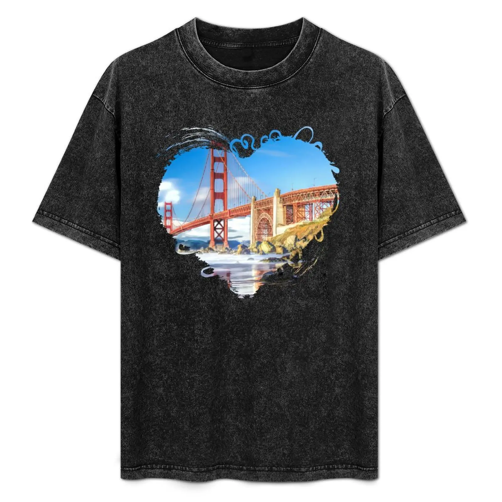 

Golden Gate Bridge in San Francisco T-Shirt funny shirt cotton custom shirt mens t shirts pack