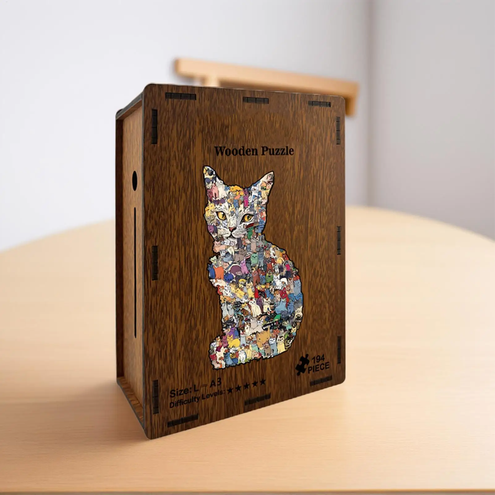

Cat Jigsaw Puzzle With Coin Bank Wooden Funny Toys Detailed Cat Shaped Puzzle For Children Boys Girls Pet Lovers Home Indoor