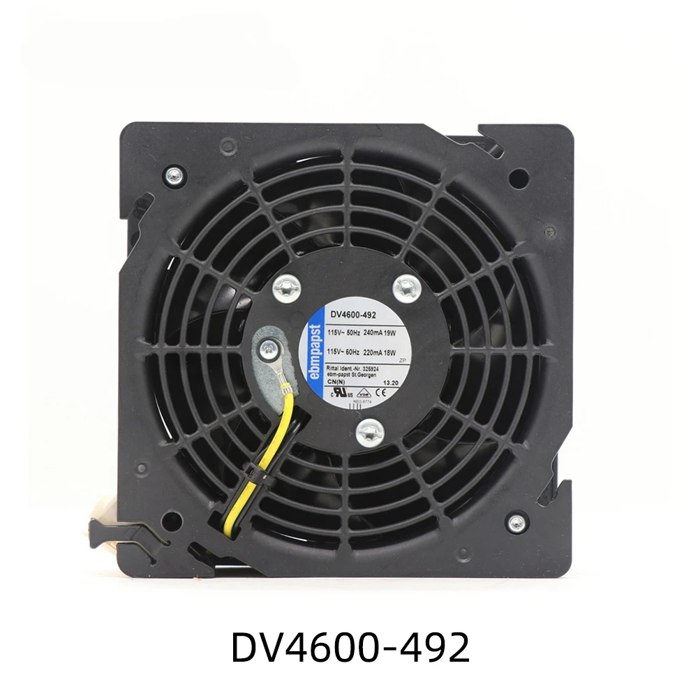 

DV4600-492 120x120x38mm 12038 12cm 115VAC 19W 0.24A 120mm Ball Bearing Rittal Cabinet Axial Cooling Fan