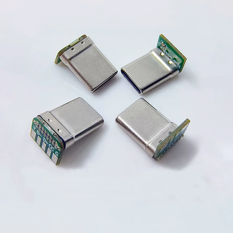 1/5/10PCSType-C Male Head 90 Degree Right Angle 4/5 Solder Pad Fast Charging Usb Connector Terminal Block Repair Soldering  Port