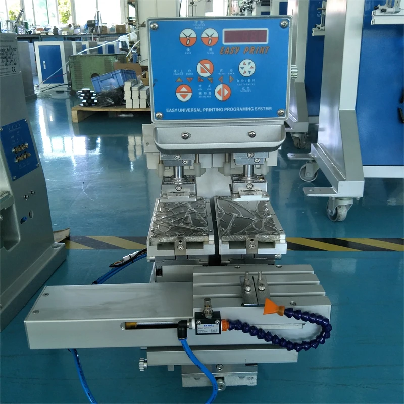 Two Colors Tabletop Ink Cup Pad Printer With Shuttle Pad Printing Machine
