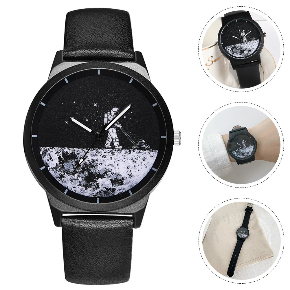 

Часы астронавта с ремнем, классический дизайн, надежный дисплей, часы для женщин и мужчин, праздничный подарок, стильные наручные часы