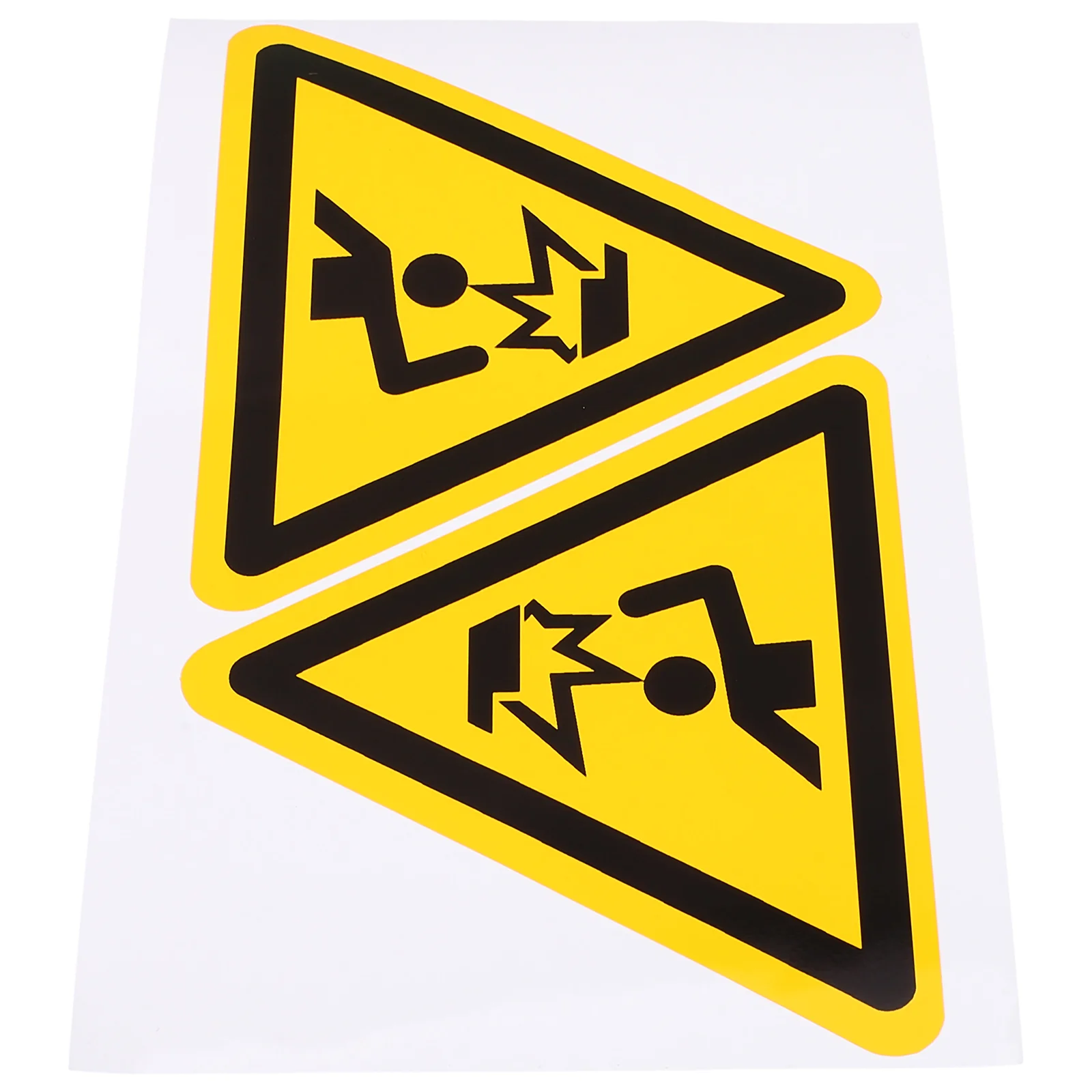 2 Pcs Bump Warning Sign Watch Your Head Signs Automatic Pvc Adhesive Sticker Self Safety