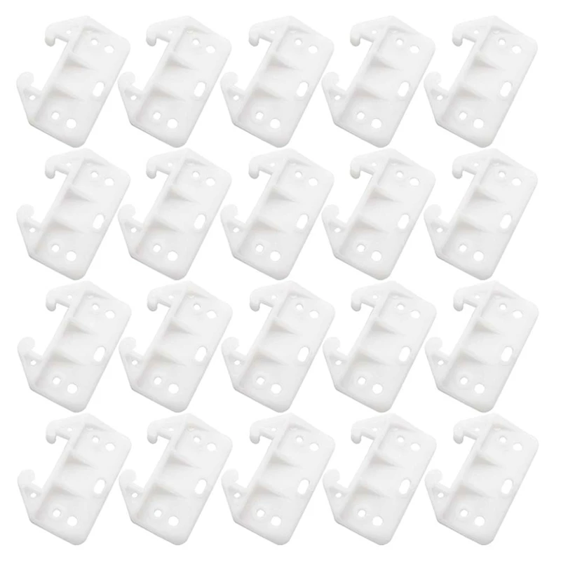 50PCS Plastic Drawer Guides Drawer Track Guides Replacement Furniture Parts For Dressers, Hutches And Drawer Systems Easy To Use