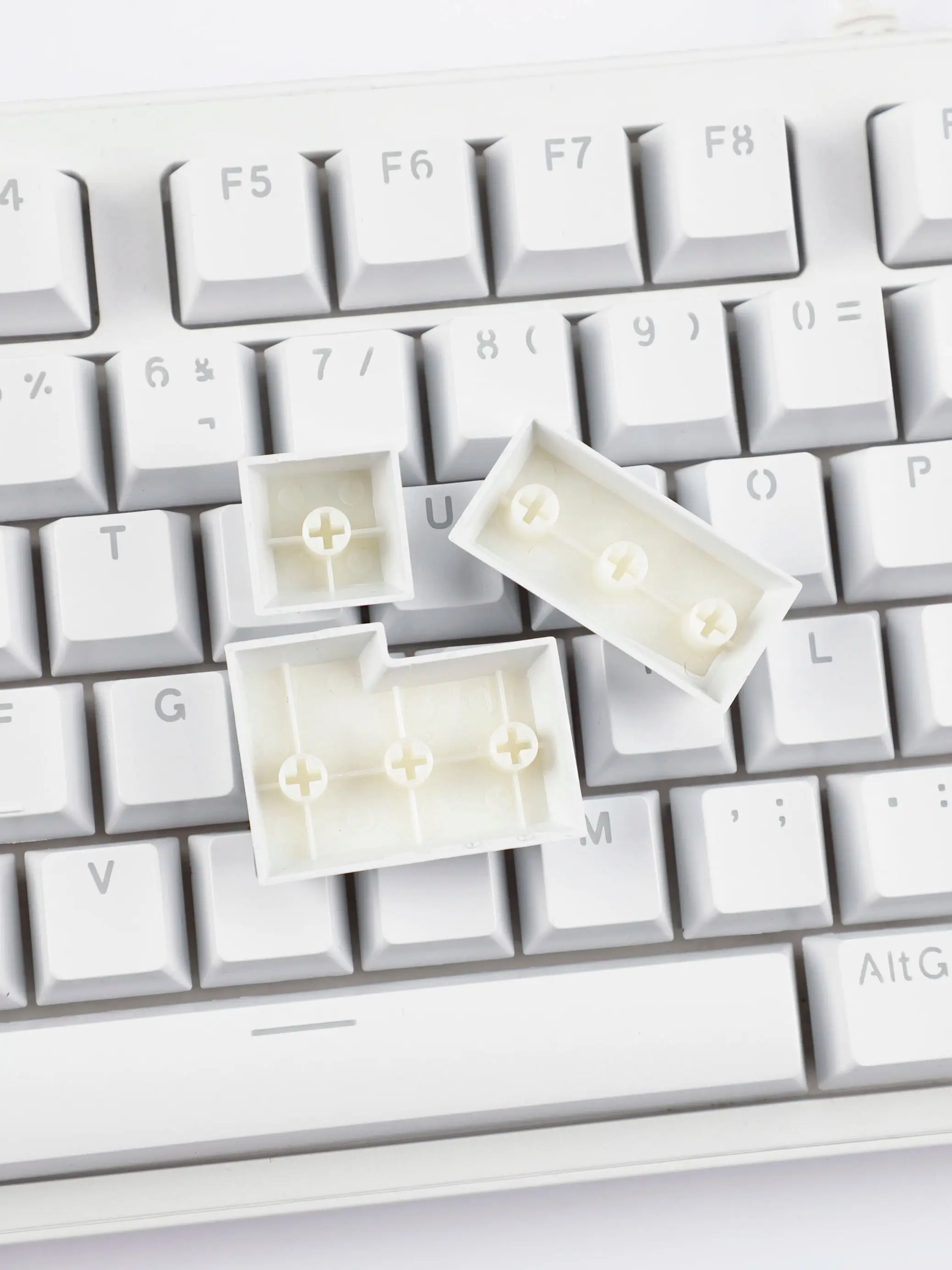 132 Klawisze Hiszpania Podświetlane OEM Profil Czarno-Białe Minimalistyczne Double Shot Keycaps do Klawiatur Mechanicznych 68/75/87/98/104/108 MX — zdjęcie produktu 7