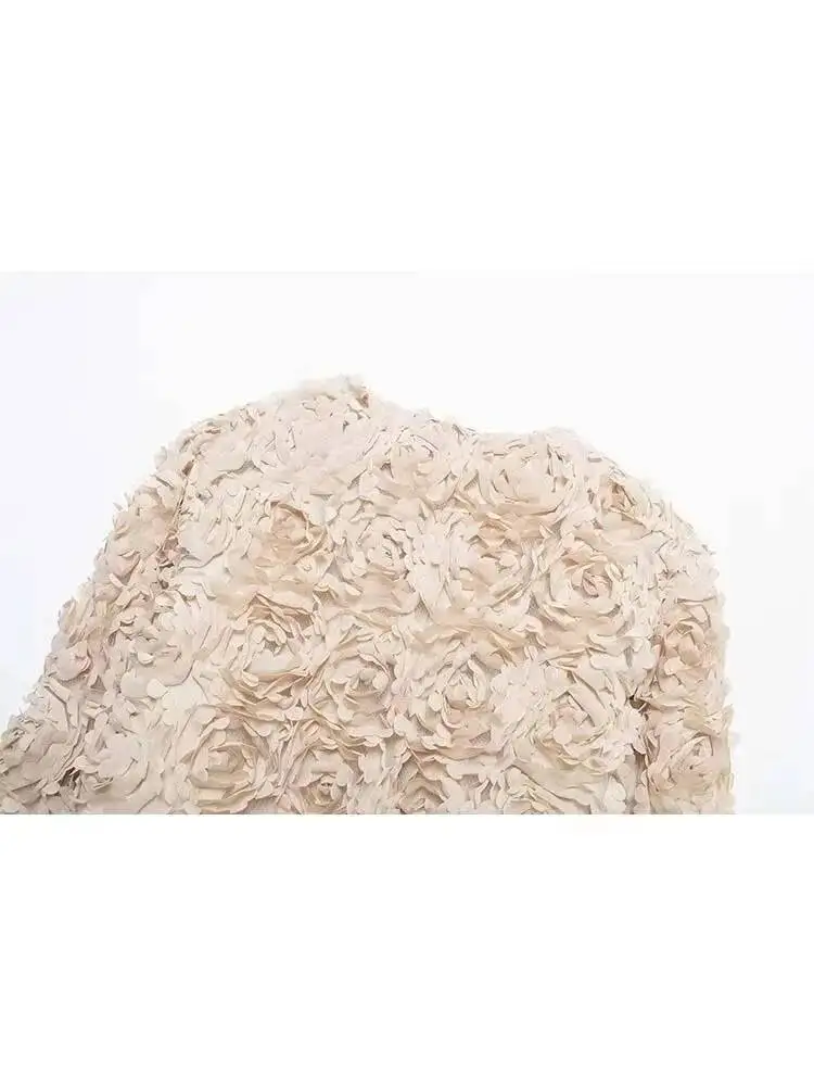 2025年秋ジャケット ショート丈 カジュアル テクスチャードフラワー エレガントジャケット レディースファッション 長袖 ストリートウェア 新作アウター