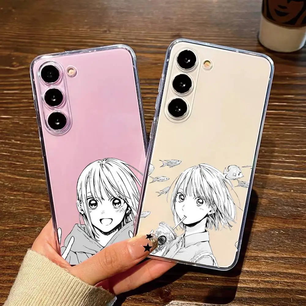 Chinatsu Kano Blue Box  Phone Case Transparent Silicone Soft For SamsungA10,12,20,21S,30,31,40,50,51,52,70,71