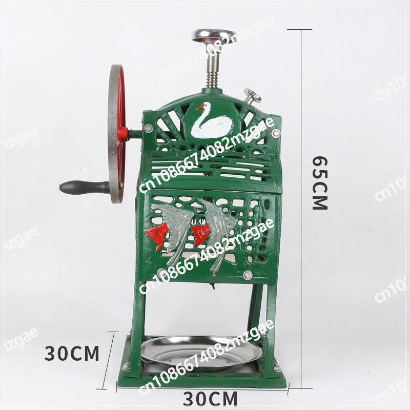 Household Portable Shaved Ice Metal Commercial Hand Rotary Ice Chipper Manual Ice Breaker