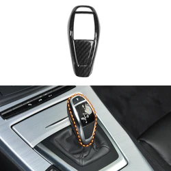 for BMW Z4 E89 2009-2016 Carbon Black Interior Gear Shifter Knob Cover Trim ABS Car Accessories 1pcs (Not Fit MT Version)