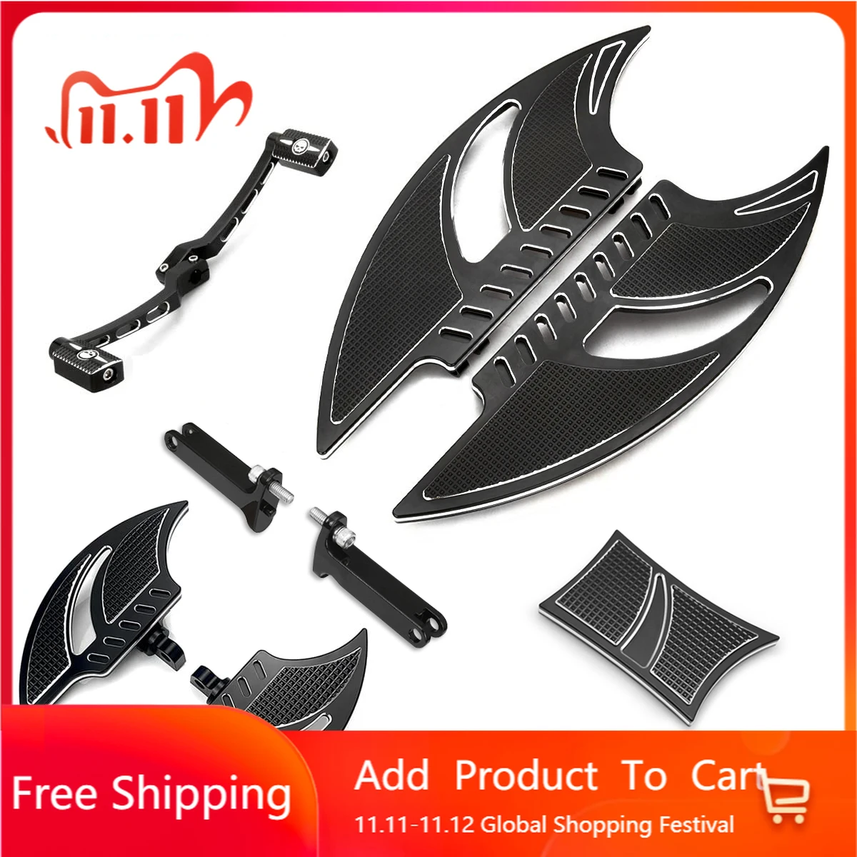 

STLF Blade Floorboards Heel Toe Shift Levers for Touring Bagger Street Glide Special FLHXS Ultra Classic 1980-u