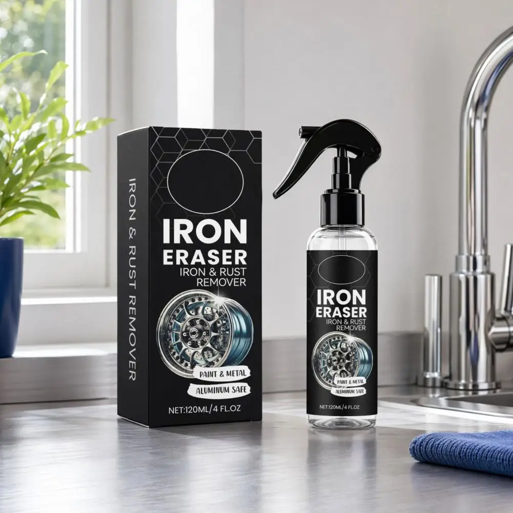 Multi-metal Rust Remover Iron Remover Spray for Car Wheels Metal Surface Cleaner Coating Rust Stain Remover for Brake Calipers