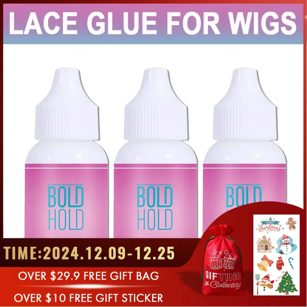 Wig Glue Waterproof Extra Hold Front Lace Wig Glue Strong Hold Lace Glue Wig Accessories Lace Tint Mousse Hair Wax Stick 4PCS