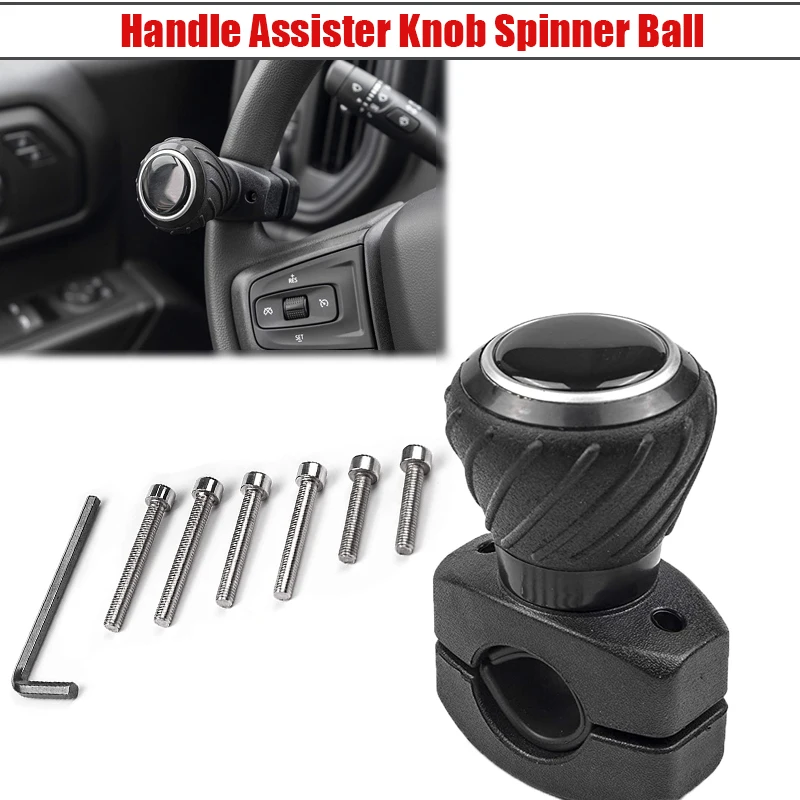 

Car Grip Ball Turning Hand Control Spinner Knob Car Steering Wheel Booster 360 Degree For Car Truck Tractor Forklift Auto Parts
