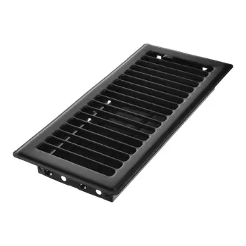 4英寸 x 10英寸啞光黑色鋼製百葉地板通風口,可調節通風罩,易於清潔,經久耐用 8 最佳銷售 地板通風口蓋 - №2