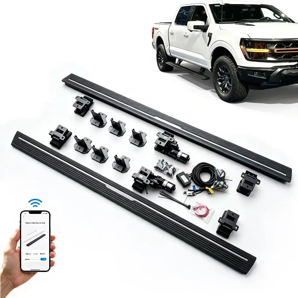 Superior Quality Aluminum Power Side Step Running Boards for Ford Transit Automatic Anti Pinch Waterproof Car Accessories