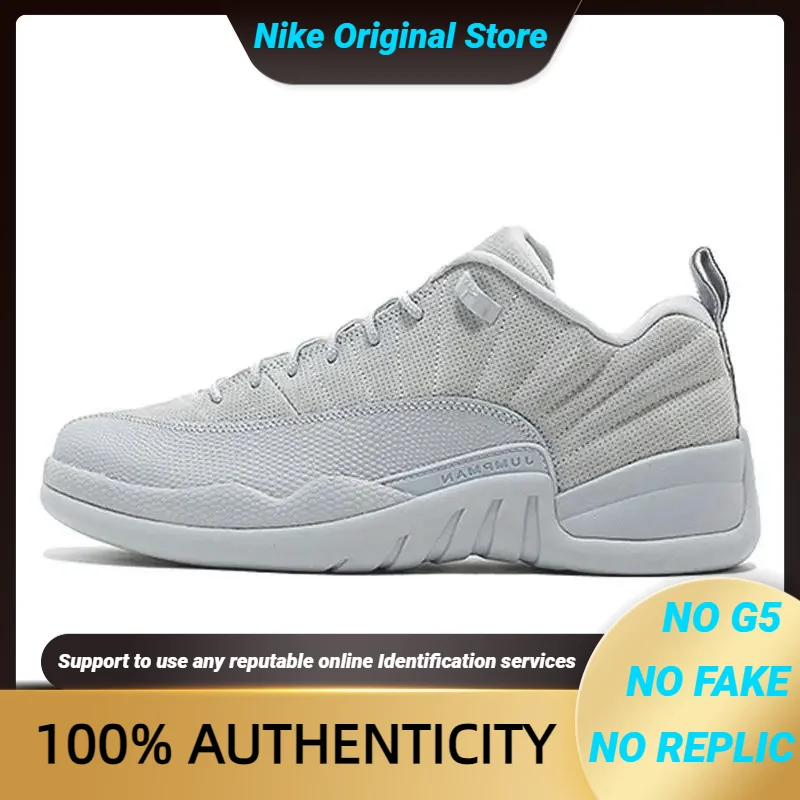 Nike Jordan 12 Retro Low Wolf Grey Sneakers shoes 308317-002