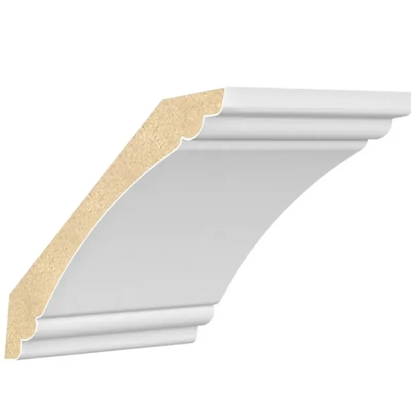 Chinese supplier white waterproof primer door wood decorative modeling