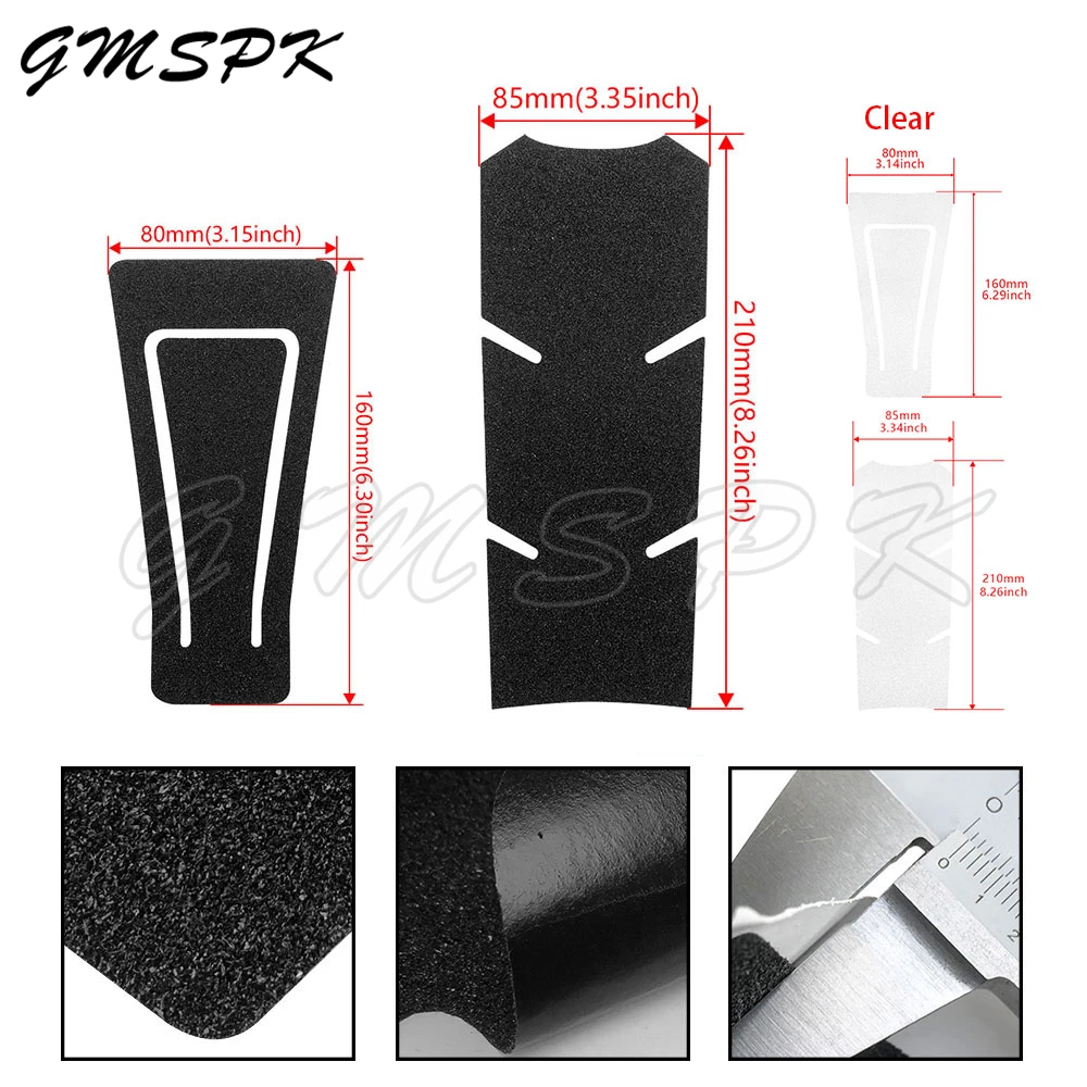 Motorcycle Gas Fuel Tank Pad Protector Sticker Frosted Black/Clear Decals Fit for COLOVE 500F COLOVE 400F 400 F 500 F