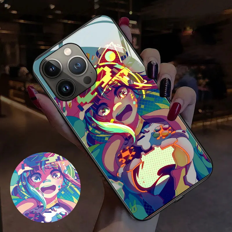 Cartoon anime girl will filash Cover Luminous Phone Case For Realme V23 V25 Q3 Q5 Pro GT Explorer Master GT Neo 2 3 Realme 9 Pro