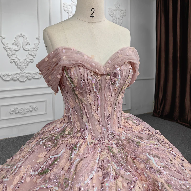 Robe Quinceanera princesse élégante pour femme, robe de Rhà paillettes, robe de soirée, haute qualité, Off The Initiated, DY6524