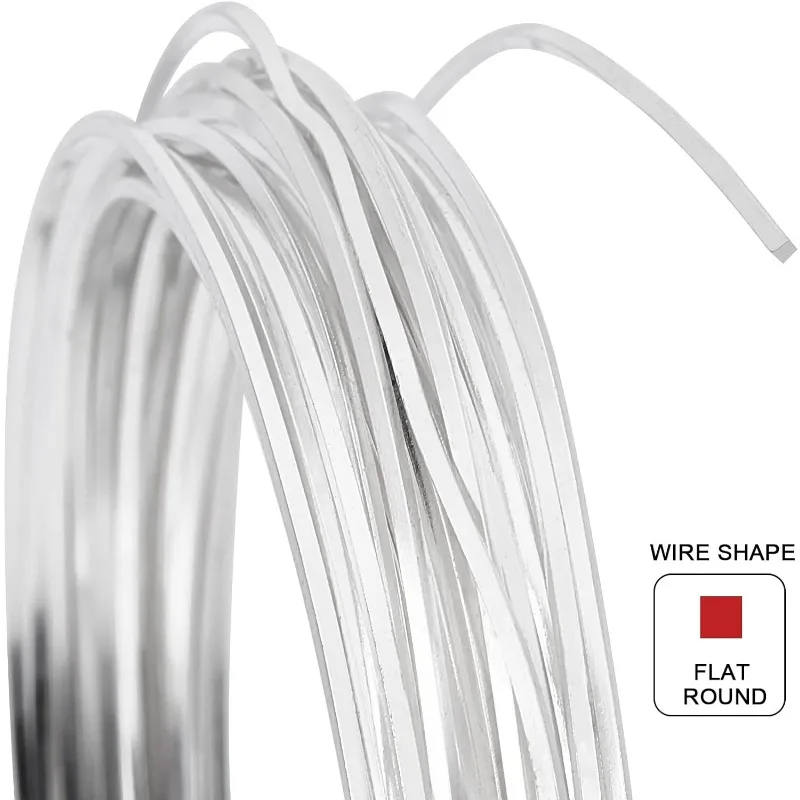 20 Gauge 16 Feet Brass Square Wire Silver Brass Wire for Jewelry Beading Craft Work
