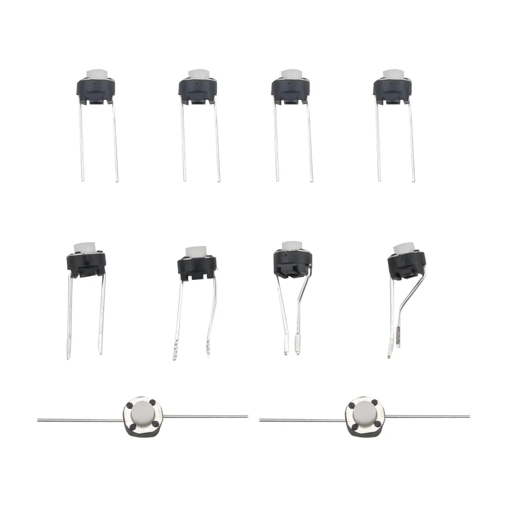 10Pcs Light Touch Switch 2 Pin 6X6X5mm Tact Switch Tactile Push Button Switch