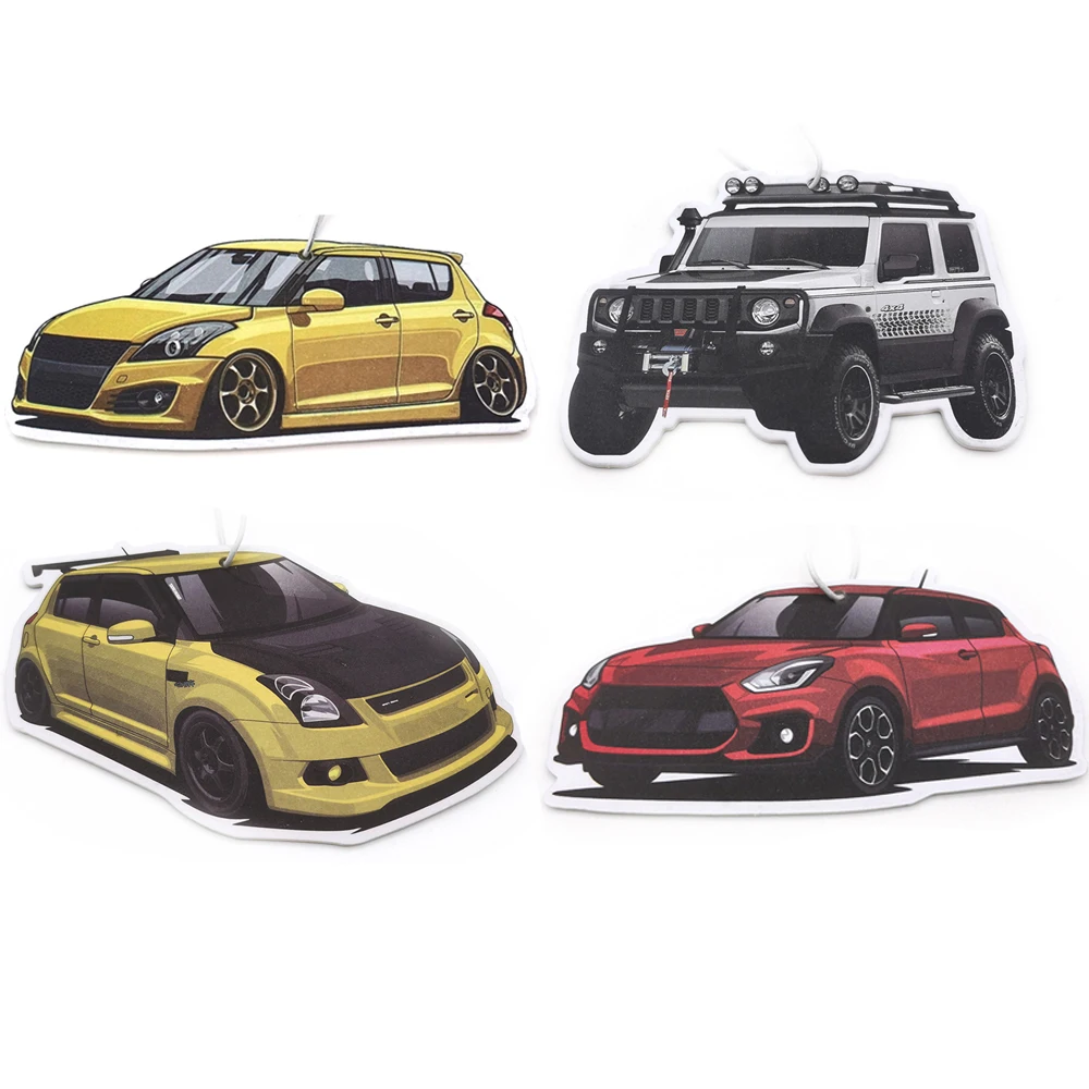 JDM Culture Car Air Freshener Solid Paper Car Shape Perfume JDM Decoration Car Mirror Hanging Accessories for swift sport