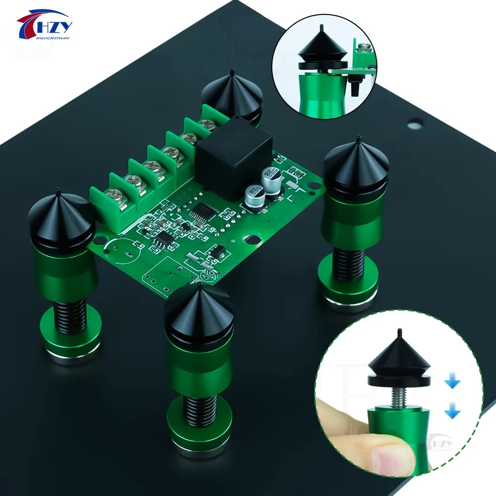 4Pcs Clamp Universal PCB Holder Fixtute Circuit Board Electronic Repair Platform Soldering Tool Strong Magnetic Suction Spring