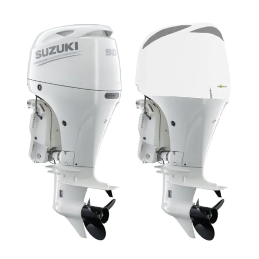 أغطية فتحات تهوية مناسبة مخصصة لمحرك سوزوكي الخارجي الأبيض DF70ADF90A 4CYL 1.5L (من 2008 حتى 2024) مصممة لـ Marine Prot #1