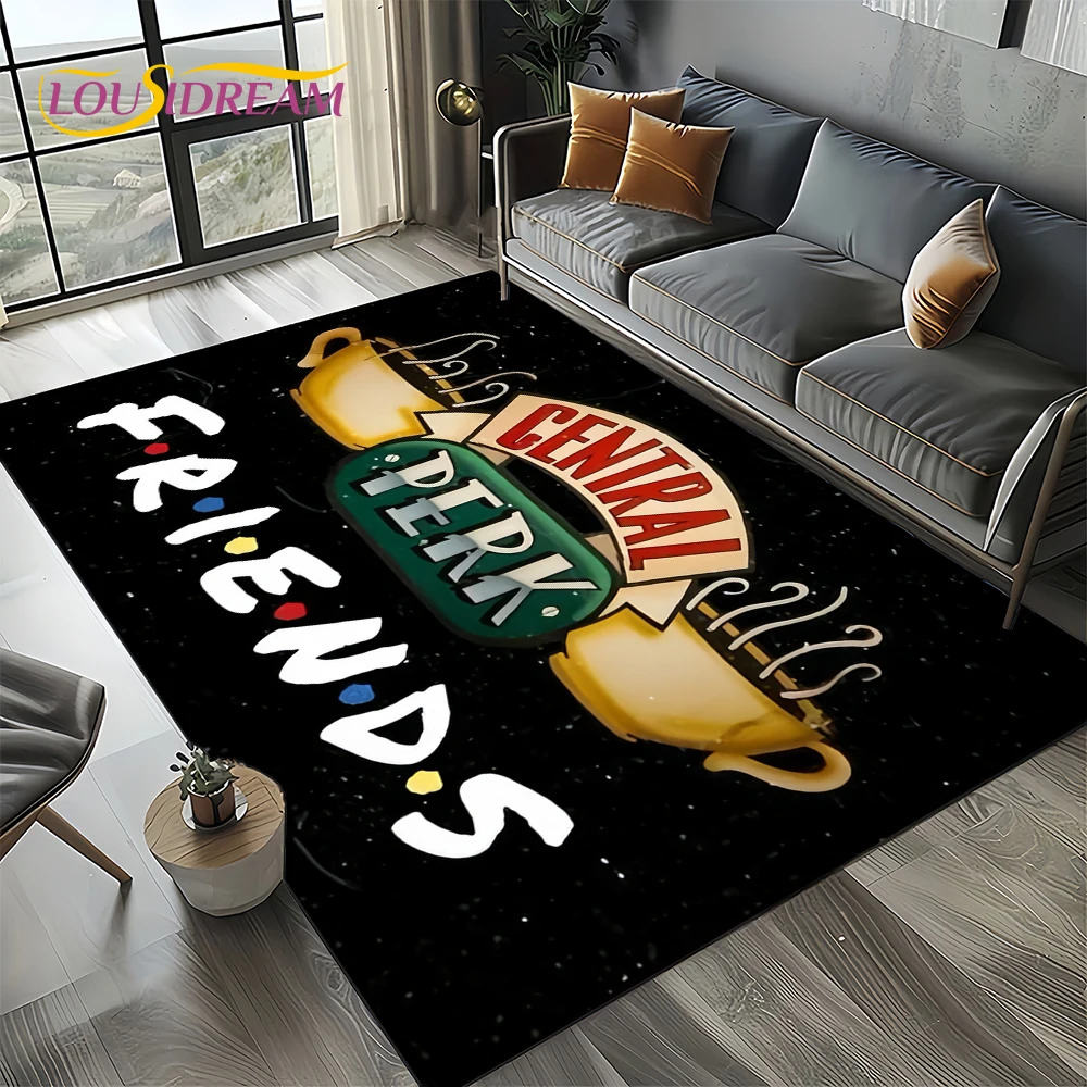 

Central Perk Friends TV Show Carpet Rug for Living Room Bedroom Home Sofa Decoration,Kids Play Area Rug Non-slip Floor Mat Gift