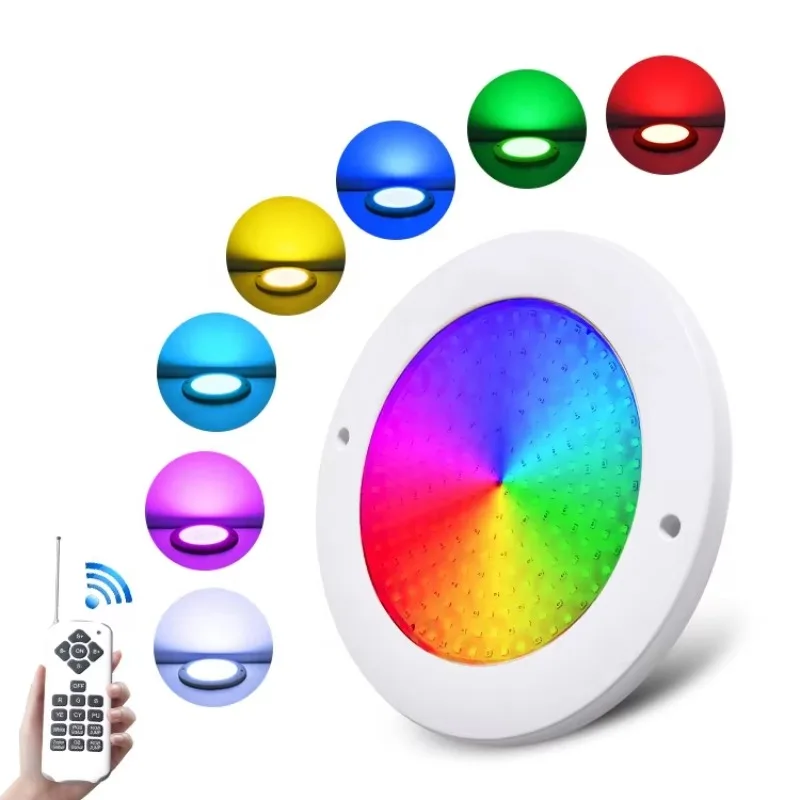 Ip68 Underwater Light 18W 12V Ac Dc Rgb Color Change Wireless Controlled Submersible Led Swimming Pool Light