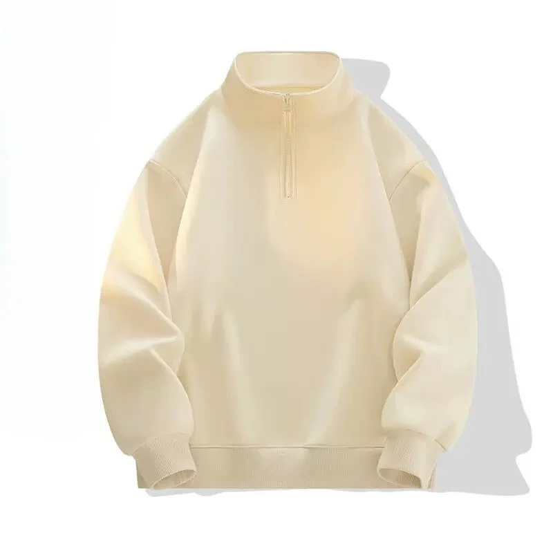 Herren Kapuzenpullover ohne Kapuze mit Viertelreißverschluss Smart Casual Büro Arbeit Geschäftstreffen Professionell Schlicht Elegante Erwachsenen Alltagskleidung