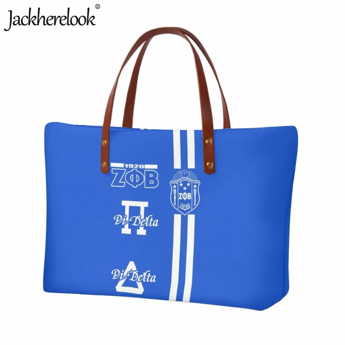 Jackherelook Women Shoulder Bag Hot Zeta Phi Beta Sorority Design Fashion New Handbag Travel Beach Bag Ladies Classic Tote Bag