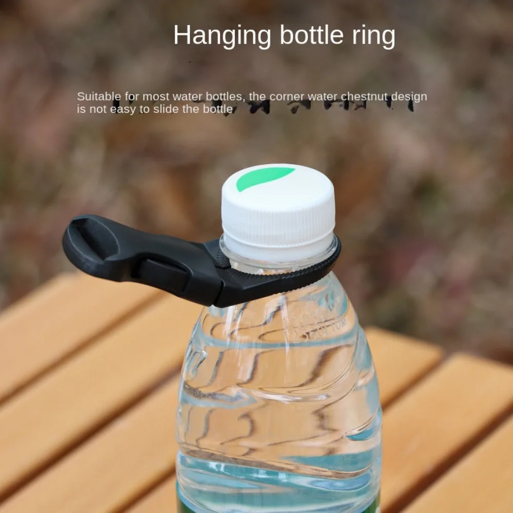 Portable Plastic Water Bottle Holder Black Khaki Green Multifunctional Water Cup Buckle Mountaineering Buckle Hiking Camping