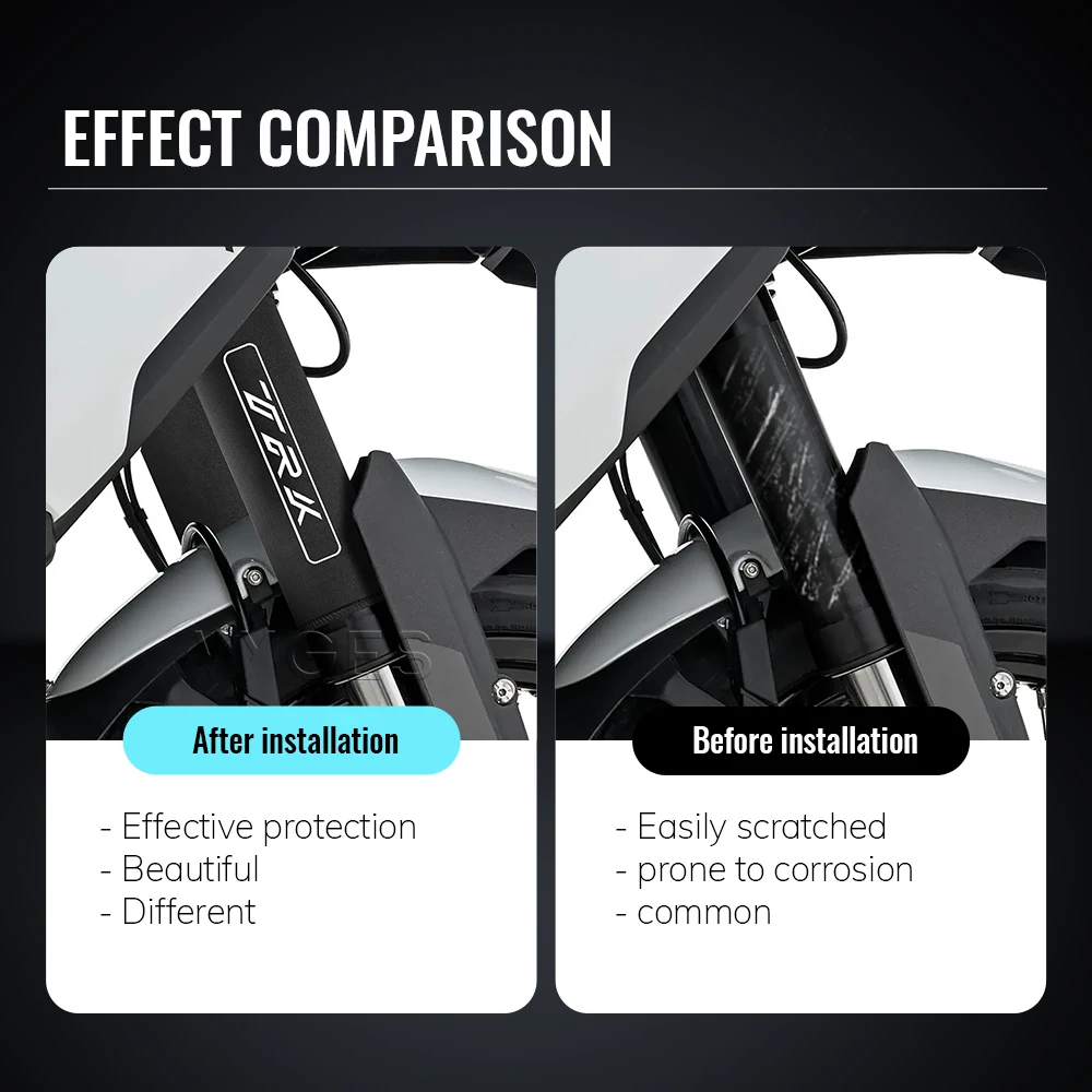 Benelli TRK 502 X TRK502X TRK702X TRK702X TRK 552 800 902 Motosiklet Çatal koruma kapağı Amortisör Toz Koruyucu