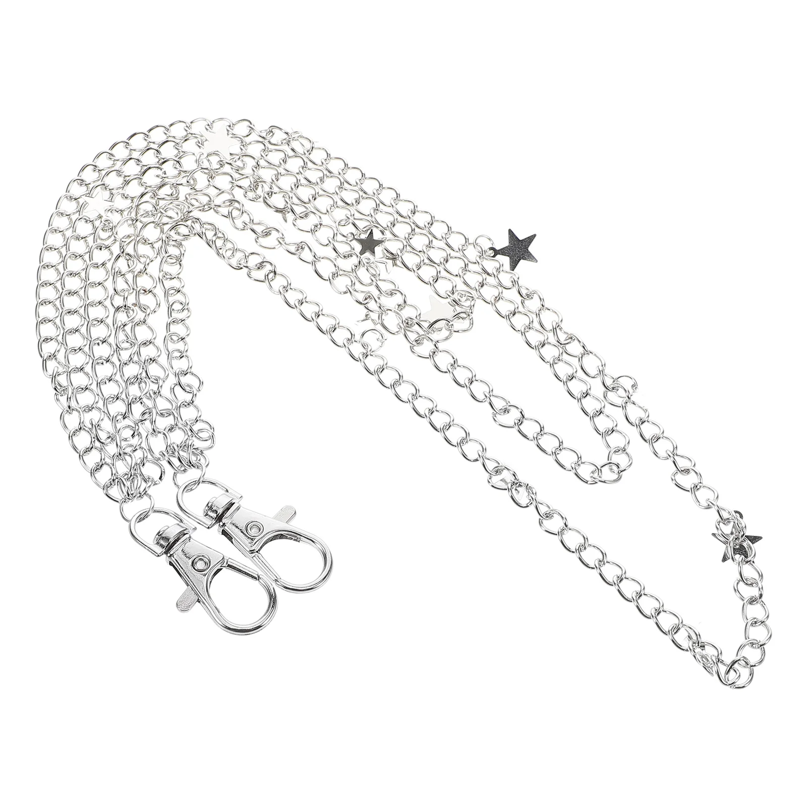 

Pentagram Pendant Hip Hop Rock Chains Metal Waist Decorative Pants Men's Punk Jewelry