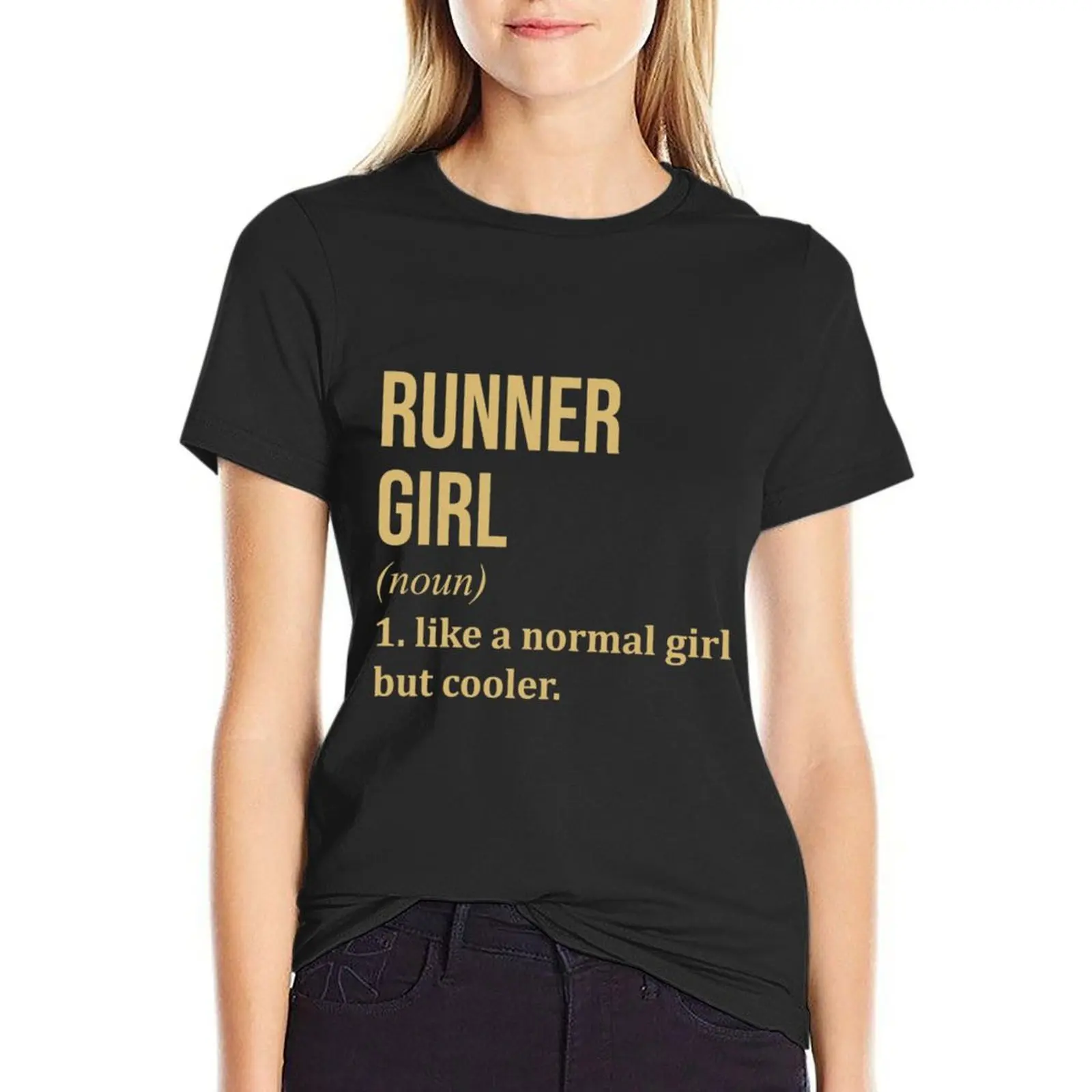 Runner Girl Funny Running Quot| Perfect Gift T-Shirt summer tops tops anime clothes oversized womans clothing