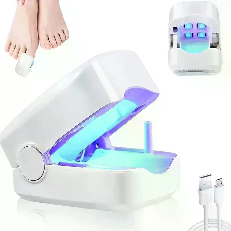 Nail Fungus Cleaning Light Device For Onychomycosis USB Charge Nail Fungus Laser 905nm Infrared Light 470nm Blue Light NailSalon