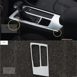 ABS Pearl Chrome Stalls Gear Shift Box Water Cup Holder Panel Frame Cover Trim Fit For KIA Optima K5 2016 - 2018 Car Accessories