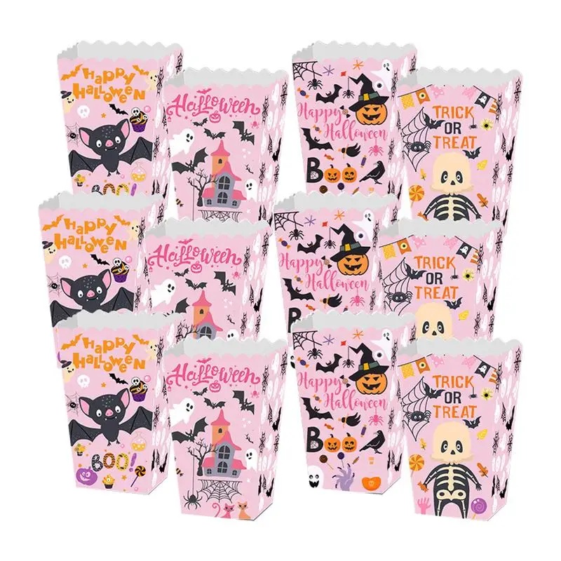 

Popcorn Box For Halloween Trick Or Treating Snack Treat Box Set Of 12 Spooky Candy Party Supplies Containers Boxes For Event