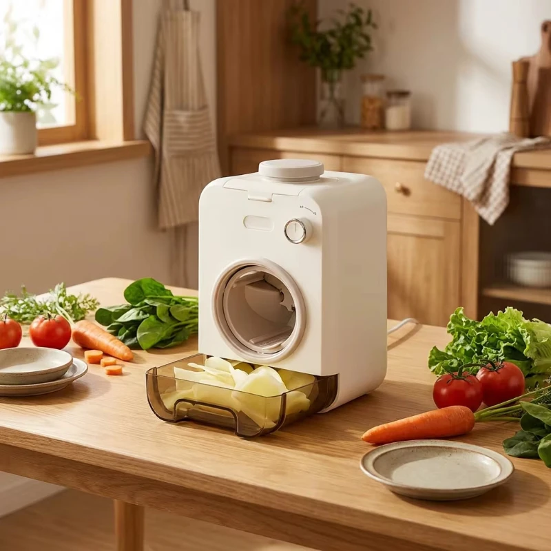 High-power portable kitchen and household electric fruit and vegetable shredder, made of plastic