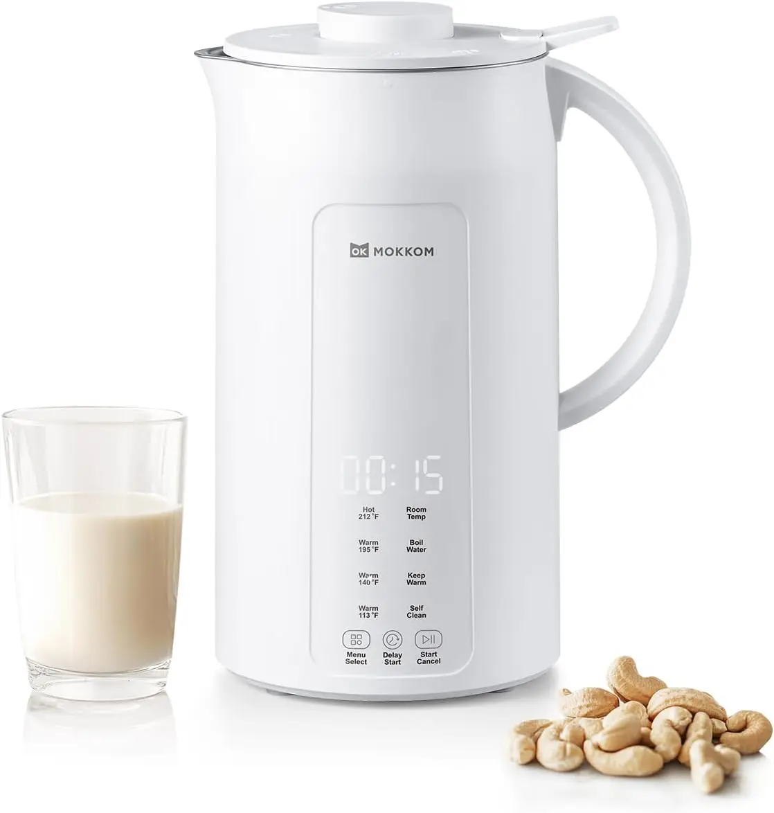 

Nut Milk Maker, 42oz Automatic Almond Milk Machine for Homemade Plant-Based Milk, Oats, Soy, Dairy Free Beverages, Soy Milk Make