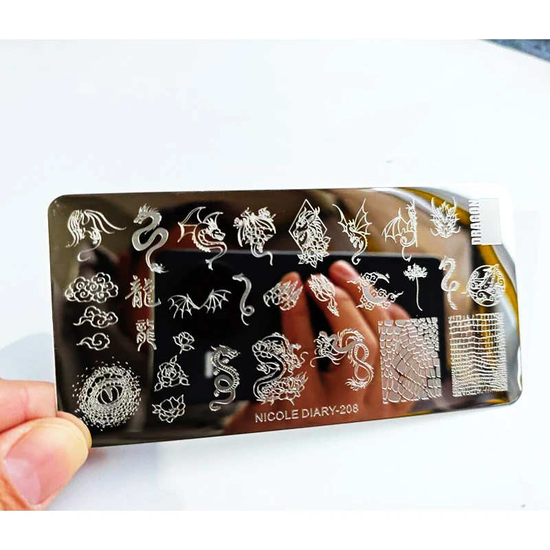 만화 캐릭터 소녀 네일 스탬프 플레이트 영어 편지 잎 꽃 디자인 인쇄 플레이트 네일 아트 스텐실 스탬프 도구